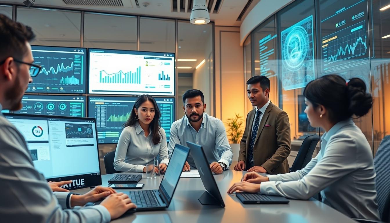 Enterprise software dashboards and business process automation